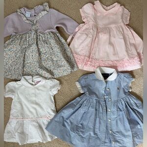 Bundle of 4 baby 3-12 months dresses